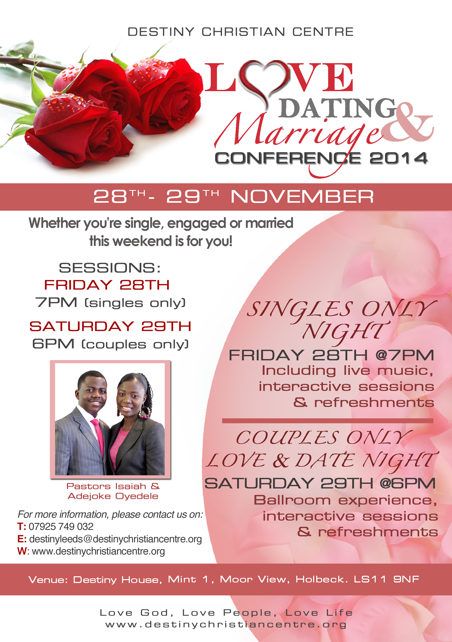 christian dating seminars flyers